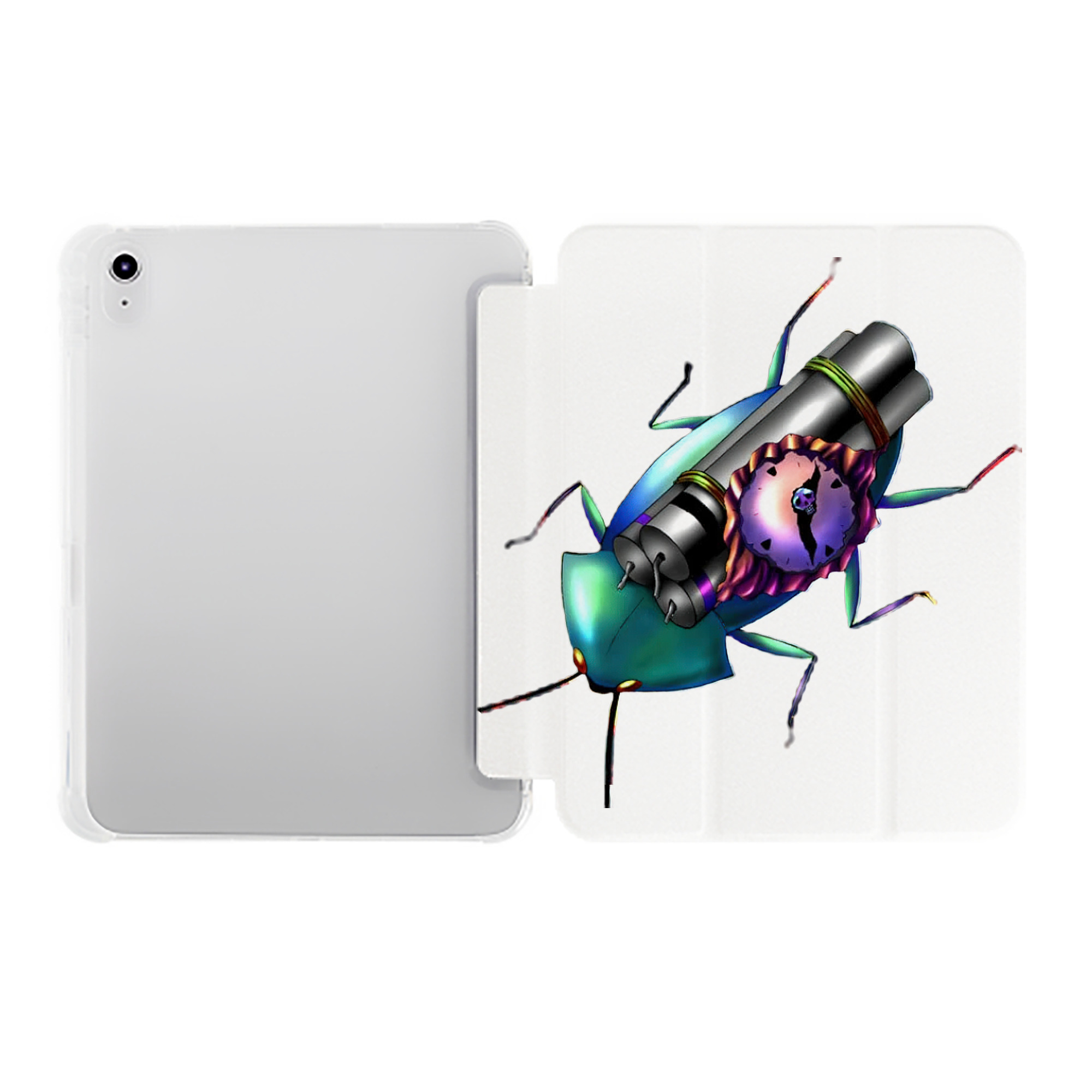 （画像用） 遊☆戯☆王 Yu-Gi-Oh! IPad ケース ペン収納付き 三つ折りスタンド PUレザー×シリコン 対応機種9.5/10.5/10.9インチ